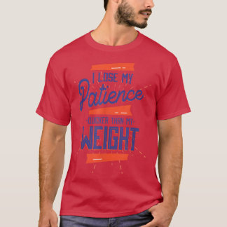 Camiseta Doença Engraçada Patiência com Dieta Perda de Peso