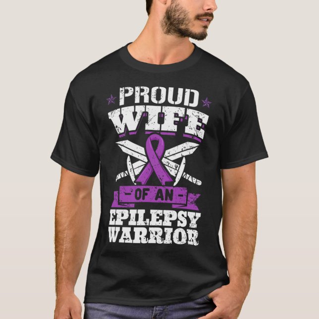 Camiseta Doença Epiléptica De Convulsões Epilépticas Contra (Frente)