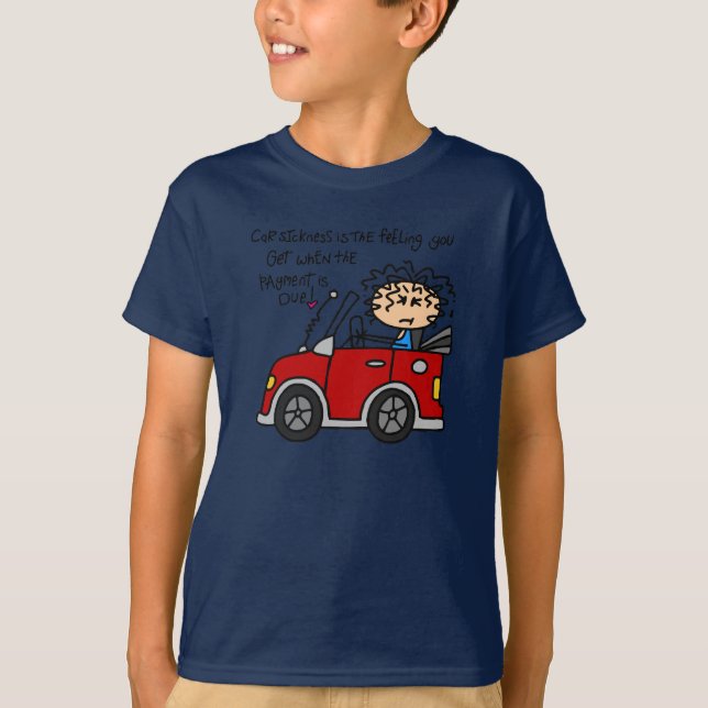 Camiseta Doença Humorística Do Carro (Frente)