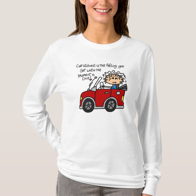 Camiseta Doença Humorística Do Carro (Frente)
