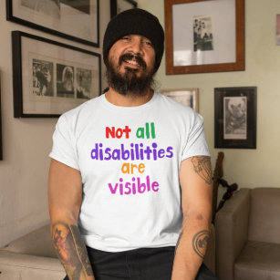 Camiseta Doença invisível nem todas as deficiências são vis
