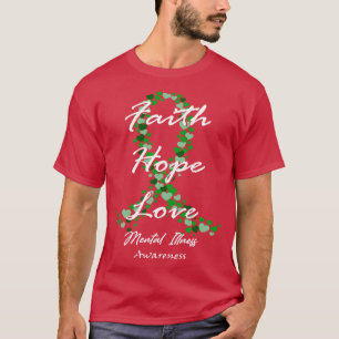 Camiseta Doença Mental Consciência Fé Esperança Ama Esperan