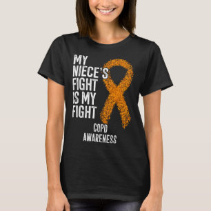 Camiseta Doença pulmonar Minha sobrinha luta é minha luta c