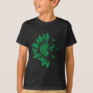 Camiseta Doença renal de girassol Scoliose mental R