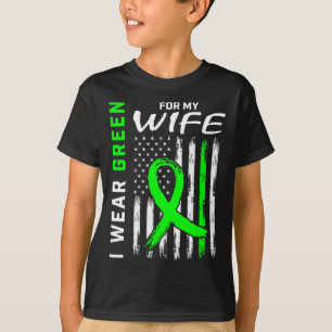Camiseta Doença renal escura verde Sensibilização paralela