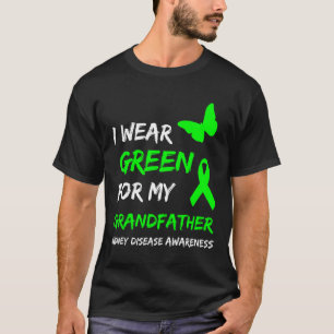 Camiseta Doença Renal Eu Visto Verde Para Minha Costela Do