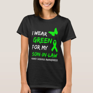 Camiseta Doença Renal Eu Visto Verde Para Minha Ribeira