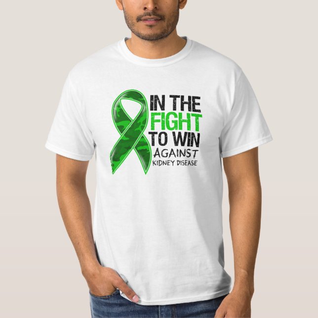 Camiseta Doença renal - luta a ganhar (Frente)