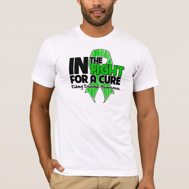 Camiseta Doença renal na luta para uma cura (Frente)