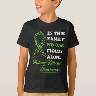 Camiseta Doença Renal Sensibilização Família de Fita Ningué
