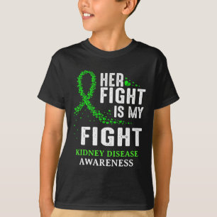 Camiseta Doença Renal Sensibilização Sobreviventes Homens V