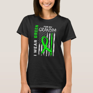 Camiseta Doença renal verde Avô paralisia cerebral aquém