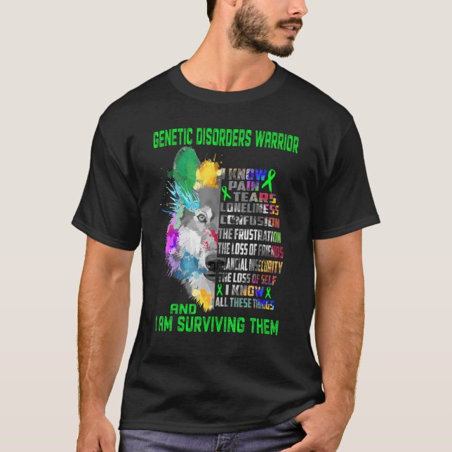 Camiseta Doenças Genéticas Sei Tudo E Sou Survi (Frente)