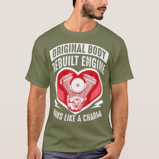 Camiseta Doente Engraçado de Cirurgia de Coração Aberta Doe (Frente)
