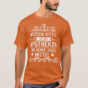 Camiseta Doente farmacêutico ideia de presente 1
