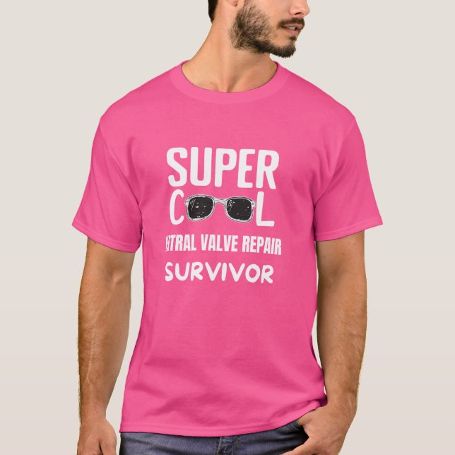 Camiseta Doentes com Reparação de Válvulas Mitral Sobrevivê (Frente)