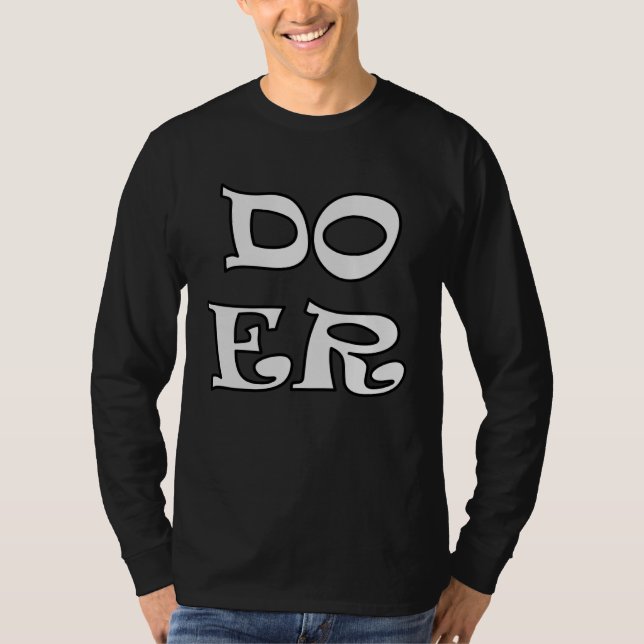 Camiseta Doer Will Do Motivation Inspiration Get Done Men W (Frente)