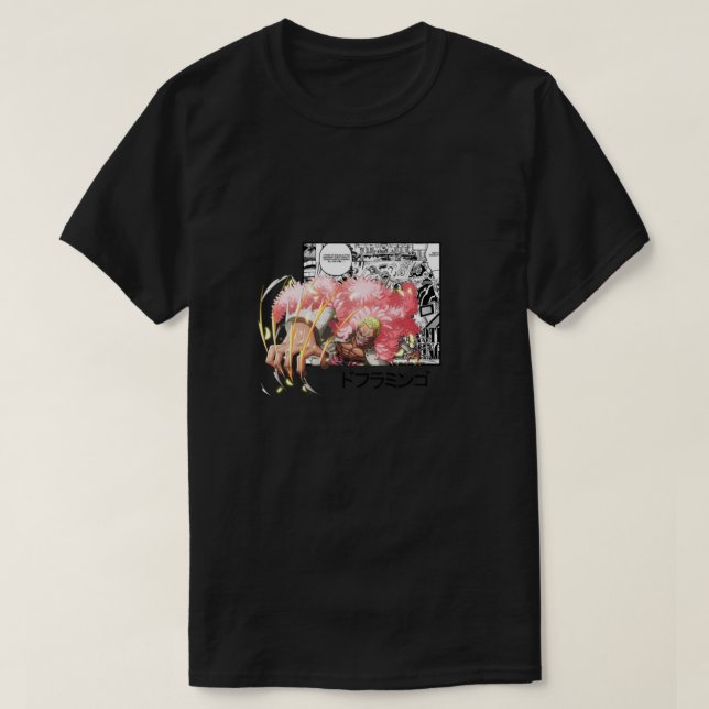 Camiseta doflamingo one piece t-shirt design   (Frente do Design)