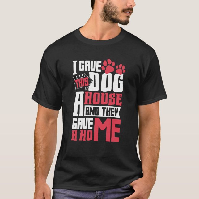 Camiseta Dog Adoption Animal Rescue Animal Rights Rescue An (Frente)