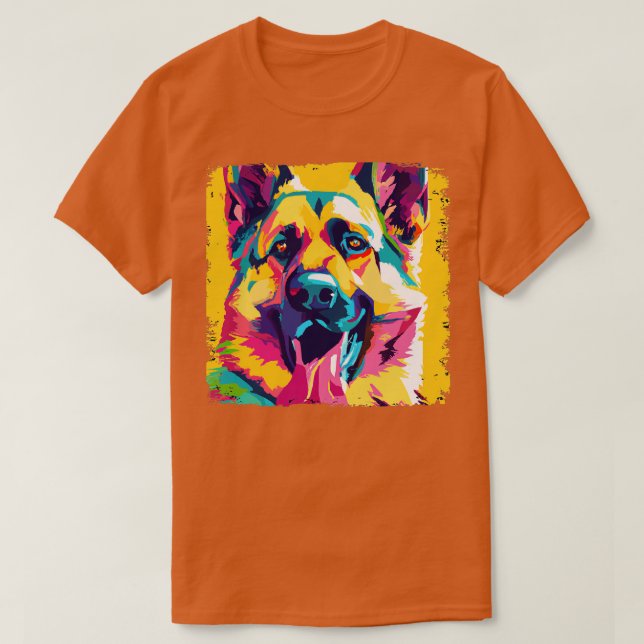 Camiseta Dog Art Dog Lover Gifts 3 german shepherd (Frente do Design)