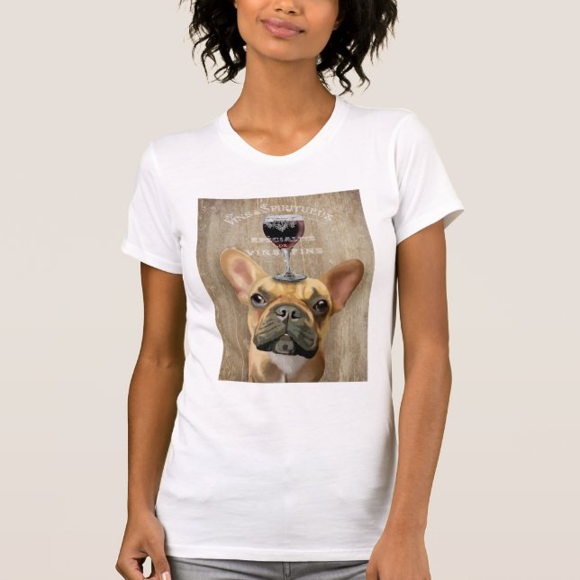 Camiseta Dog Au Vin, Buldogue Francês (Frente)