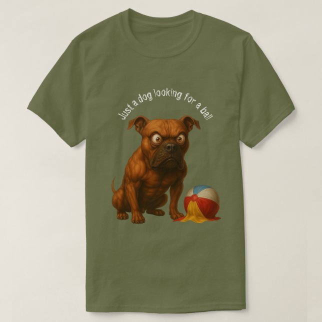 Camiseta Dog Ball 01 T-Shirt (Frente do Design)