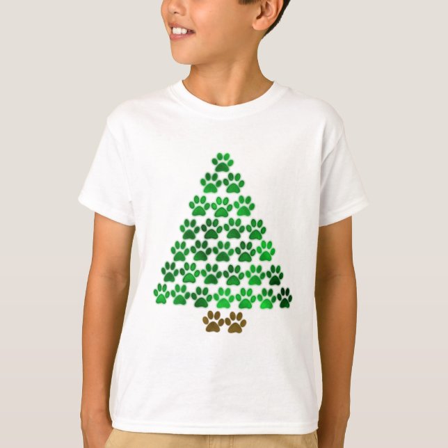 Camiseta Dog / Cat Christmas Tree (Frente)
