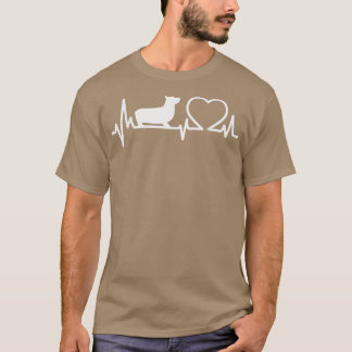 Camiseta Dog Corgi Heartbeat  Funny Corgi Dog Lover 