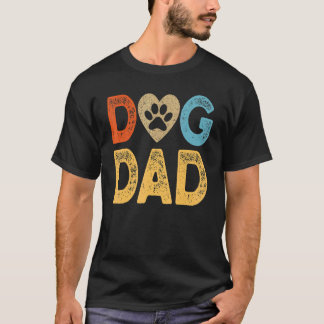 Camiseta Dog Dad Father's Day Retro Vintage Dog  Dad