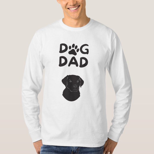 Camiseta  Dog Dad T-shirt | Funny Pet Lovers Tee  (Frente)