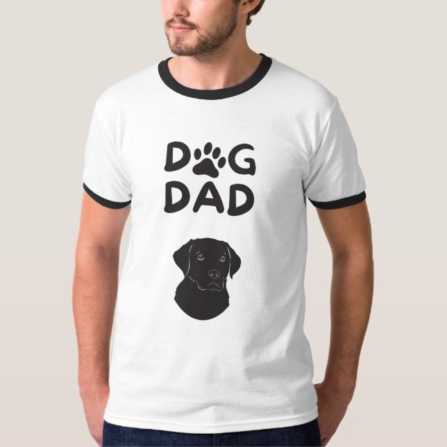 Camiseta  Dog Dad T-shirt | Funny Pet Lovers Tee  (Frente)