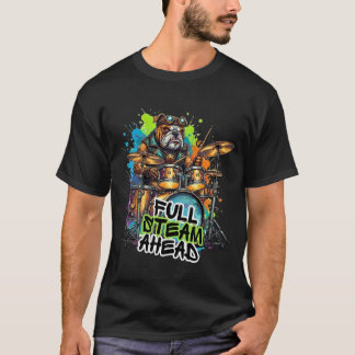 Camiseta Dog Drummer -  Full Steam Ahead 