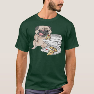 Camiseta Dog Eating A Pizza