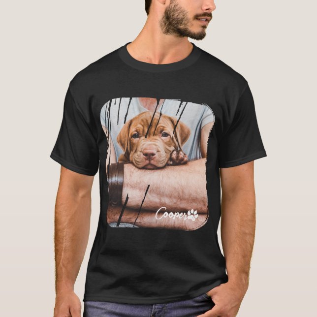 Camiseta Dog Ever Pets Modern Nge Cool Photo Paw T Shirt  (Frente)