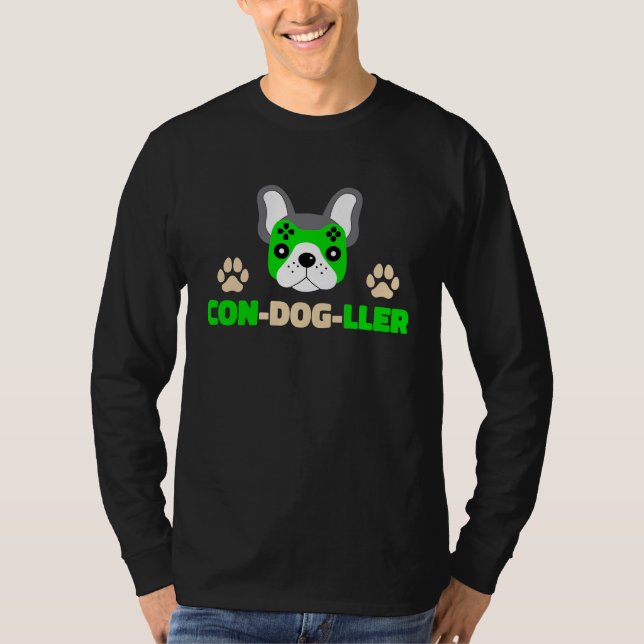 Camiseta Dog Face Game Controller Gamer Boys Kids  Dog Walk (Frente)