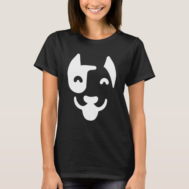 Camiseta Dog Face Silhouette (Frente)