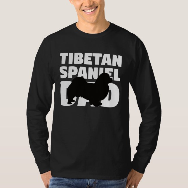 Camiseta Dog Father  Tibetan Spaniel Dad  Tibetan Spaniel (Frente)