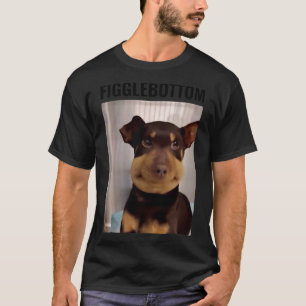 Camiseta Dog-figglebottom atrás das Candys Memes Engraçad