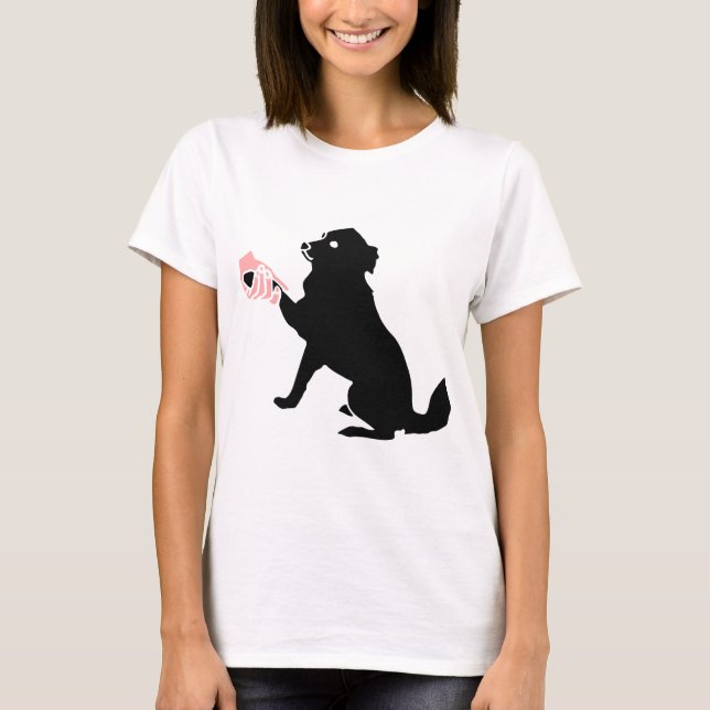 Camiseta Dog giving paw (Frente)