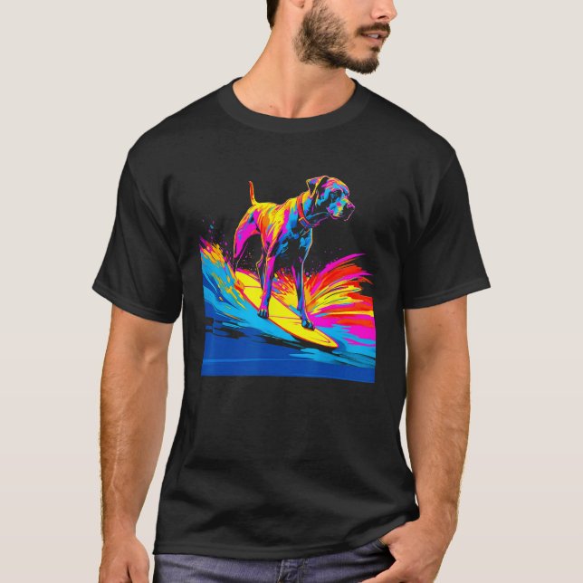 Camiseta Dog Great Dane Surf (Frente)