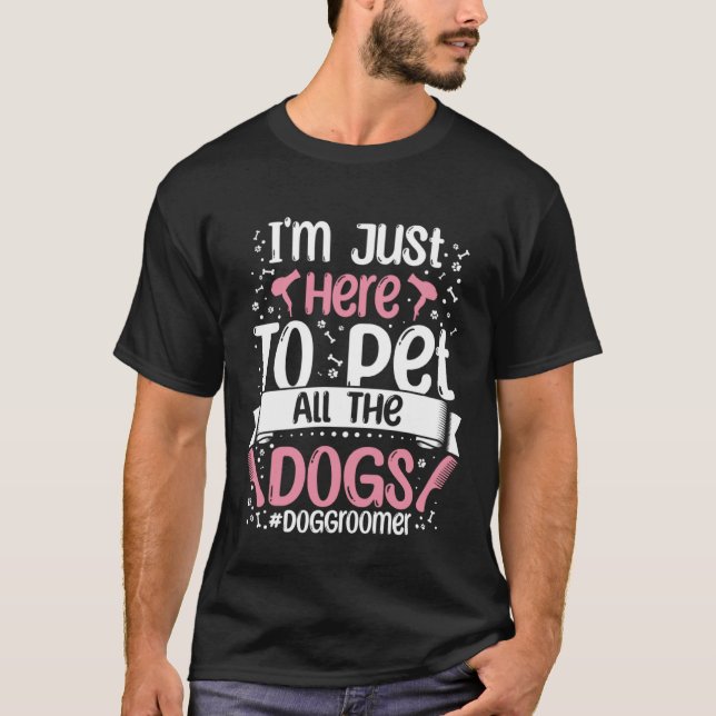Camiseta Dog Groomer Apparel  Dog Grooming for Women  5 (Frente)