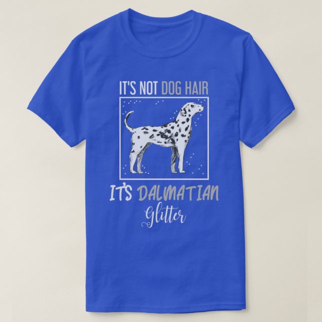 Camiseta Dog Hair Glitter Dalmatic (Frente do Design)