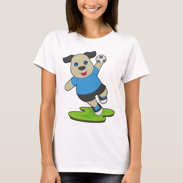 Camiseta Dog Handball player Handball Sports (Frente)