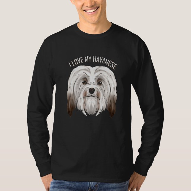 Camiseta Dog   I Love My Havanese (Frente)
