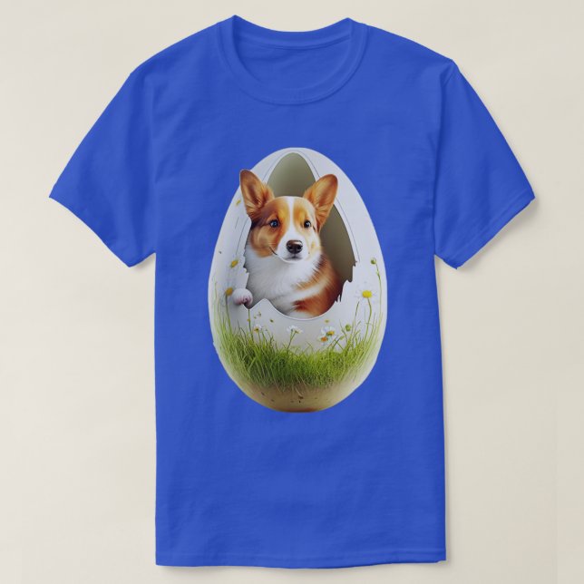 Camiseta Dog in the egg Easter Egg (19) (Frente do Design)