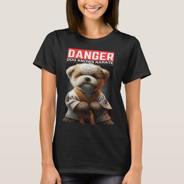 Camiseta Dog Knows Karate (Frente)