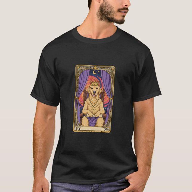 Camiseta Dog Lady Tarot, Mystical cat, Queen Dog, (Frente)