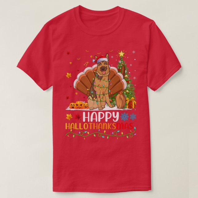 Camiseta Dog Lover Funny Happy Belgian Malinois Dog HelloTh (Frente do Design)