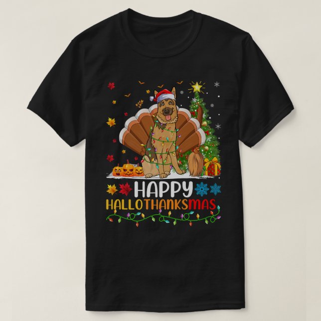 Camiseta Dog Lover Funny Happy Belgian Malinois Dog HelloTh (Frente do Design)