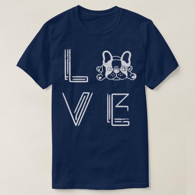 Camiseta Dog Lover Gift Cute Frenchie (Frente do Design)